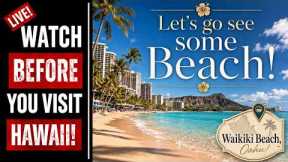 Hawaii Travel Video LIVE! Let's go see the ocean! Waikiki, Beach on Oahu, Hawaii.