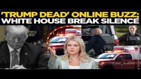 LIVE | 'Trump Is Dead': White House BREAKS SILENCE On Trump Health Rumours Amid Online Storm