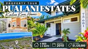 Kailua-Kona Hawaii Real Estate Tour | Pualani Estates Home for $1,120,000