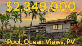 Keauhou Estates | Ocean View Pool Home with Solar & Guard Gate | Kailua-Kona, Hawaii